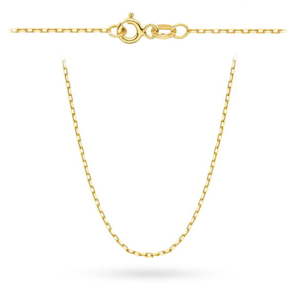 Łańcuszek złoty pr. 585 - splot ankier 42 cm