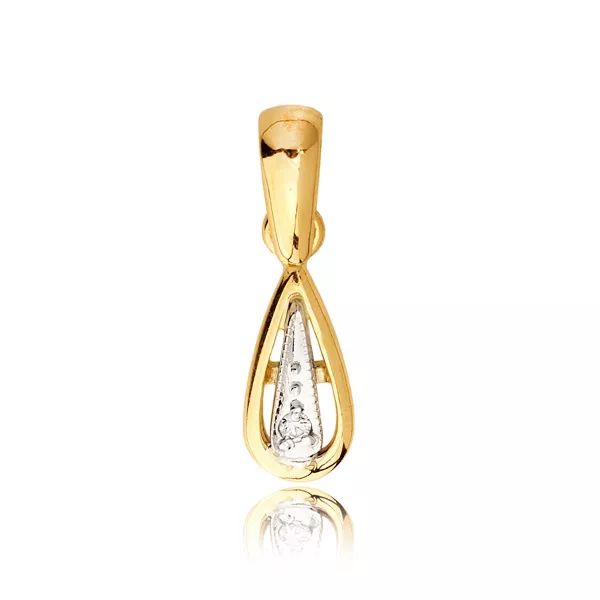 Wisiorek ze złota w eleganckiej odsłonie.