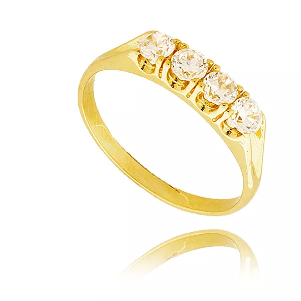 Elegancki pierścionek ze złota o ponadczasowym charakterze.