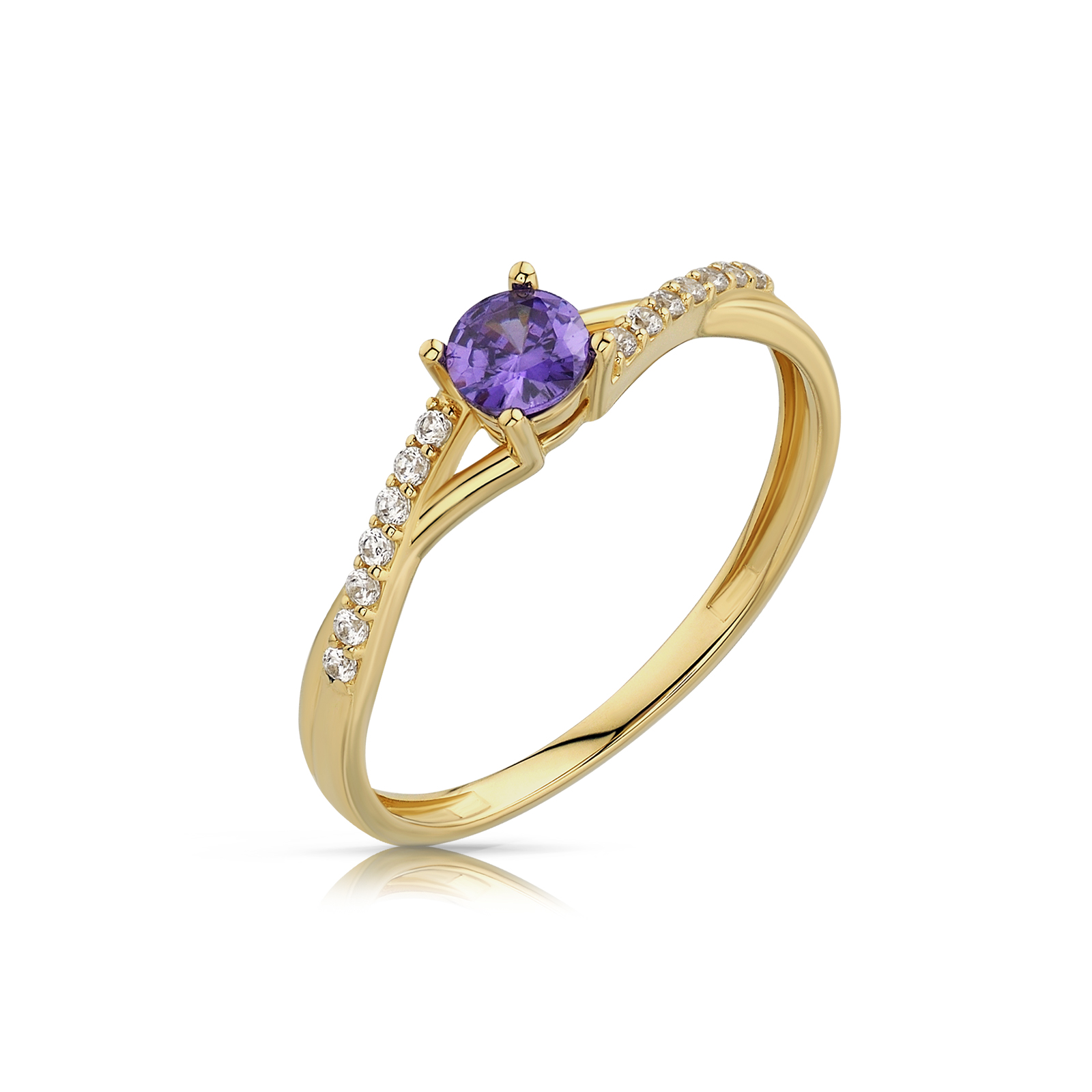 Elegancki pierścionek ze złota o ponadczasowym charakterze.