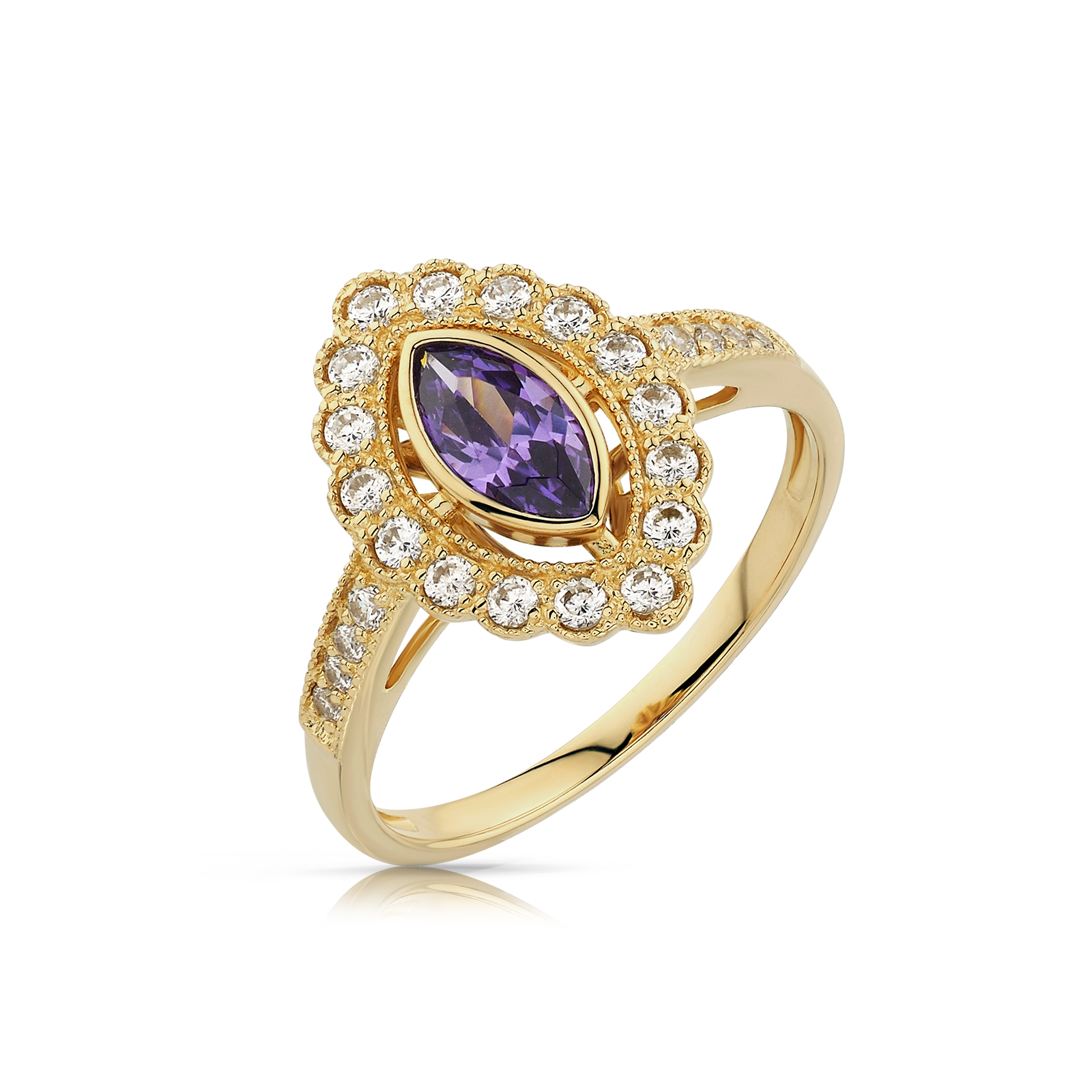 Ponadczasowy pierścionek o luksusowym wyglądzie.