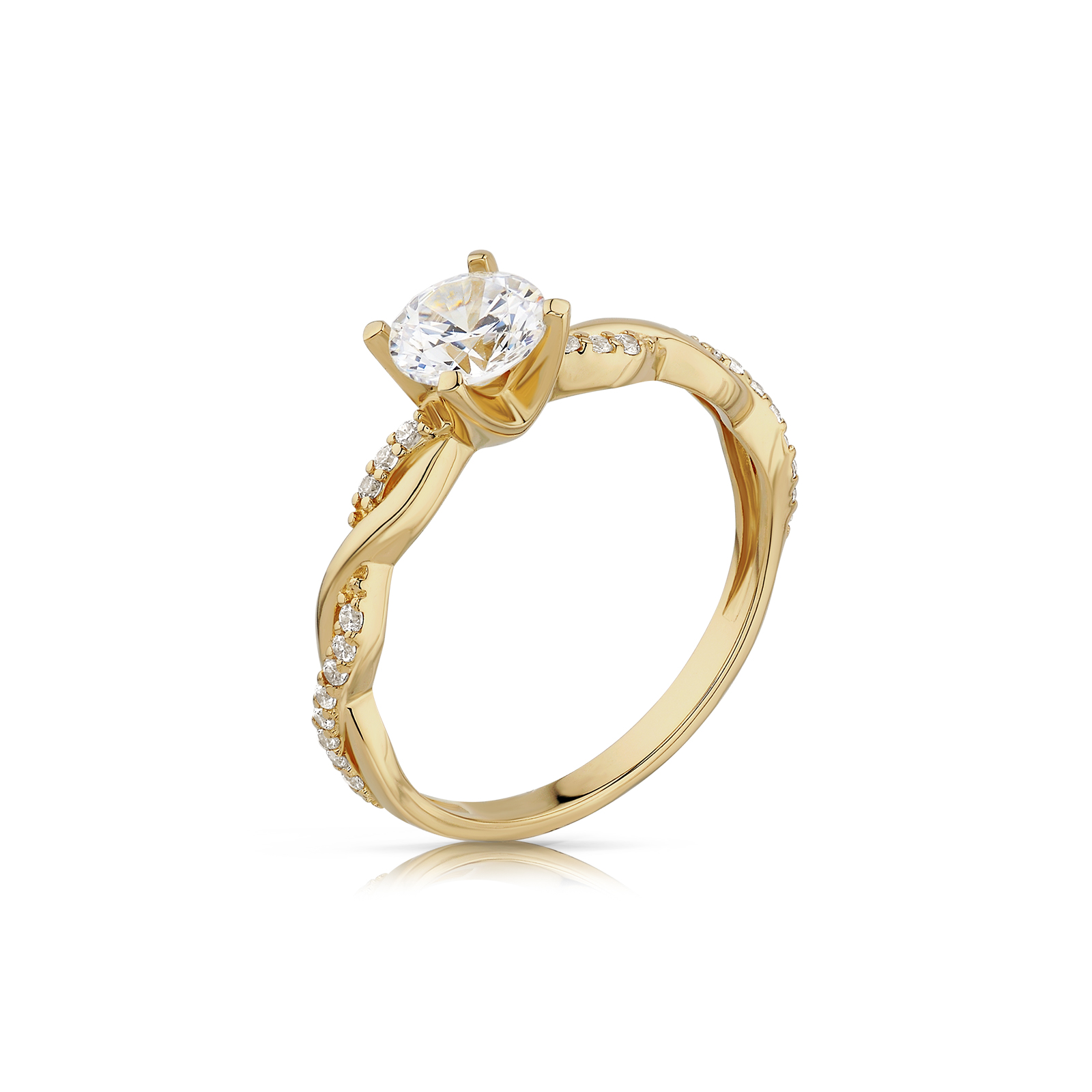 Elegancki pierścionek ze złota o ponadczasowym charakterze.