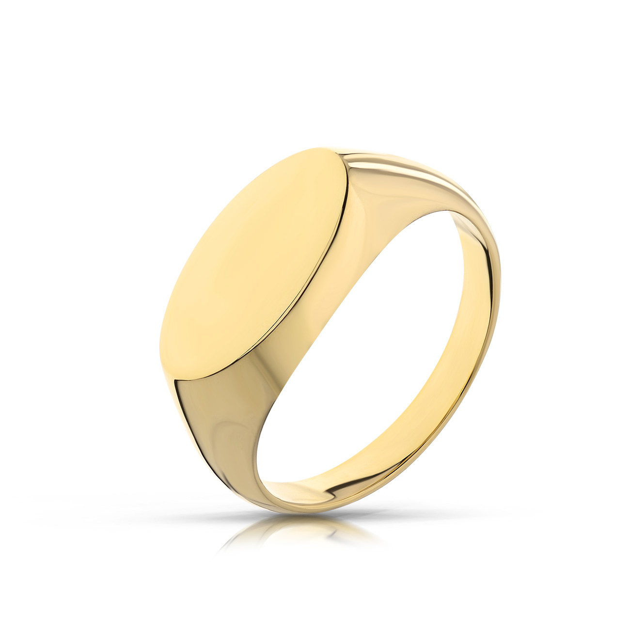 Złoty pierścionek stworzony z myślą o codziennym komforcie.