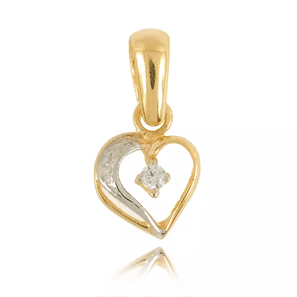 Złoty wisiorek tworzony specjalnie na zamówienie.