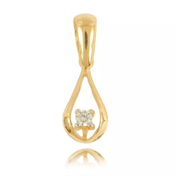 Wisiorek ze złota w eleganckiej odsłonie.