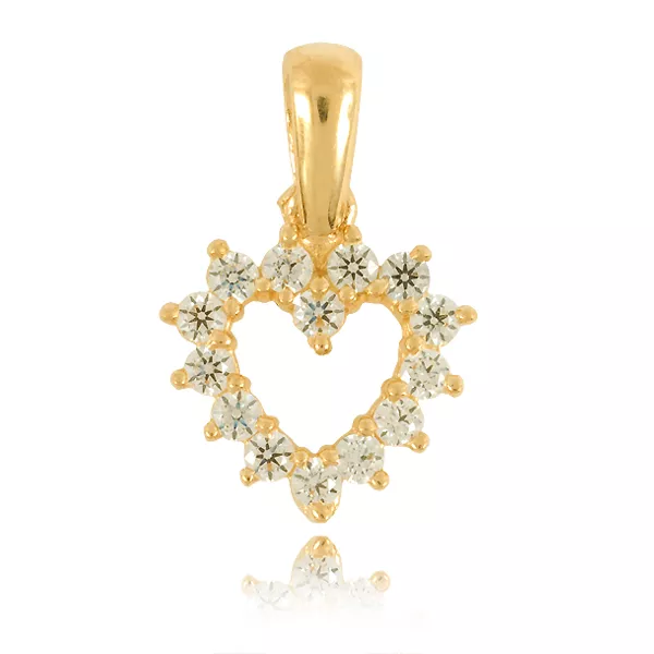 Złoty wisiorek o klasycznym charakterze.