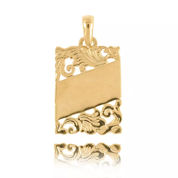 Subtelny wisiorek ze złota na prezent.