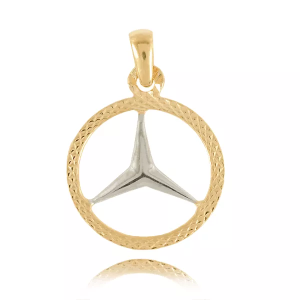 Wisiorek ze złota wykonany ręcznie na zamówienie.