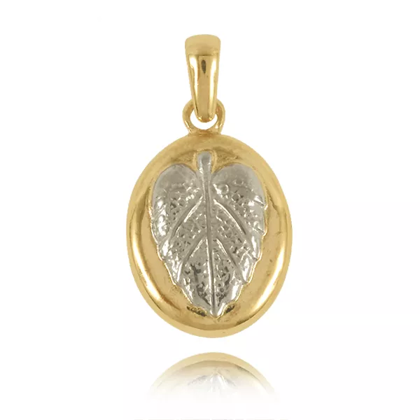 Złoty wisiorek inspirowany klasyką jubilerstwa.